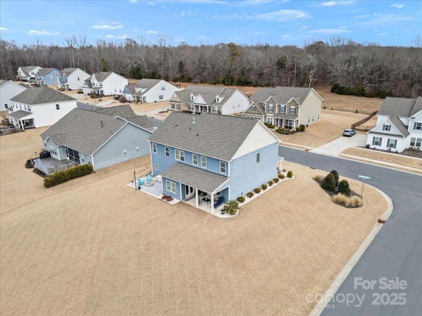 1503 Brooksland Place, Waxhaw, NC 28173.  MLS# CAR4213626, YatesRealty ID 9415. Ariel View of the backyard