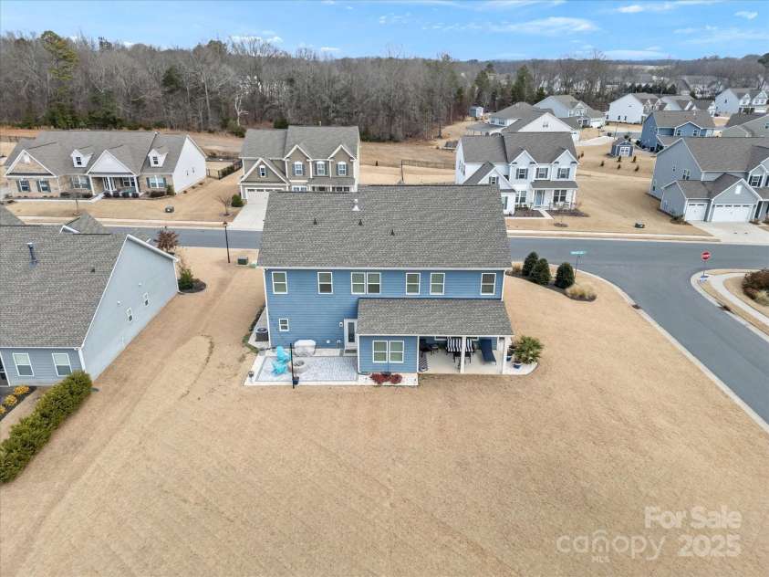 1503 Brooksland Place, Waxhaw, NC 28173.  MLS# CAR4213626, YatesRealty ID 9415. Ariel View of the backyard