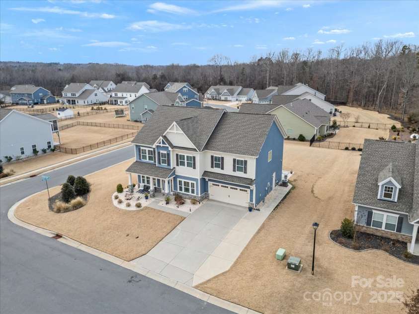 1503 Brooksland Place, Waxhaw, NC 28173.  MLS# CAR4213626, YatesRealty ID 9415. Ariel View of the front of the home