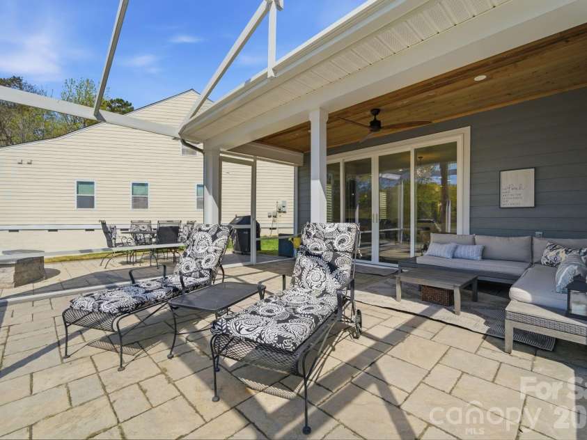 30132 Turtle Point Court, Lancaster, SC 29720.  MLS# CAR4360066, YatesRealty ID 9433. Back patio