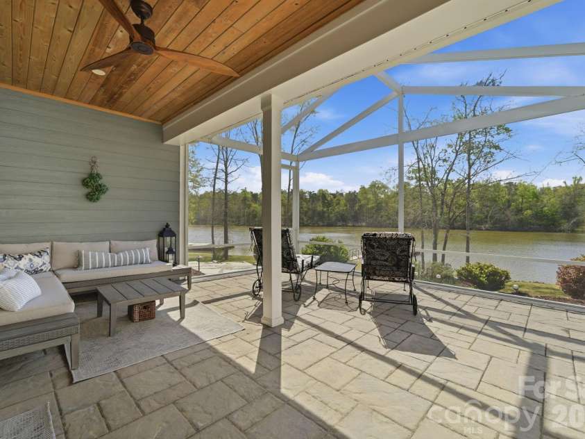 30132 Turtle Point Court, Lancaster, SC 29720.  MLS# CAR4360066, YatesRealty ID 9433. View from expanded screen porch