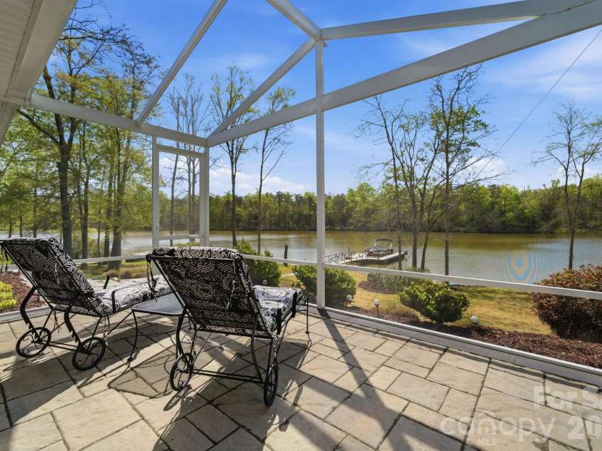 30132 Turtle Point Court, Lancaster, SC 29720.  MLS# CAR4360066, YatesRealty ID 9433. View from screen porch