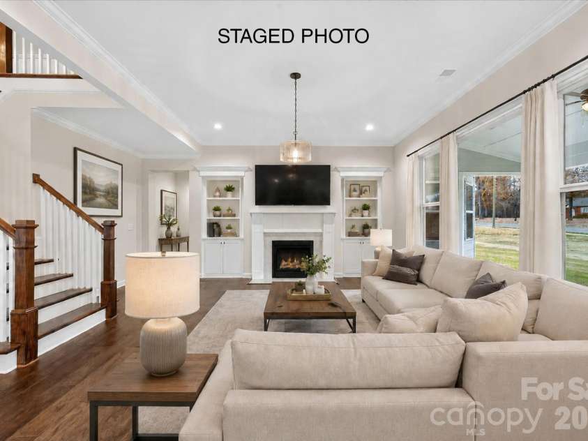 11020 Tyler Brook Lane, Mint Hill, NC 28227.  MLS# CAR4223643, YatesRealty ID 9434. Family Room*Virtually Staged*