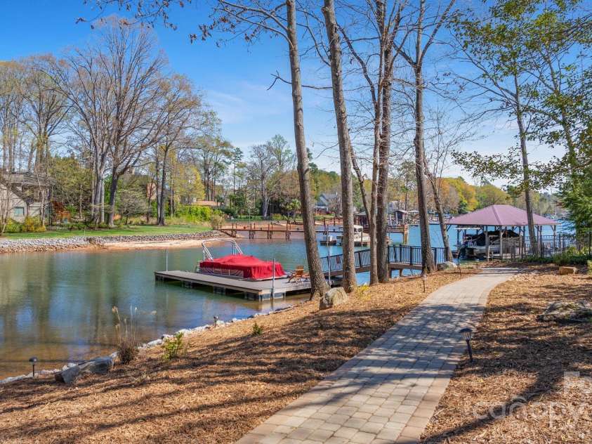8194 Mallard Road, Denver, NC 28037.  MLS# CAR4241110, YatesRealty ID 9434. Paver Walkway to Private Dock