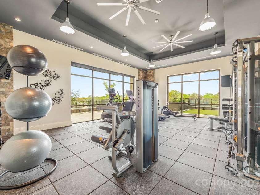 130 Cherokee Road, Charlotte, NC 28207.  MLS# CAR4125044, YatesRealty ID 944. State of the art Gym