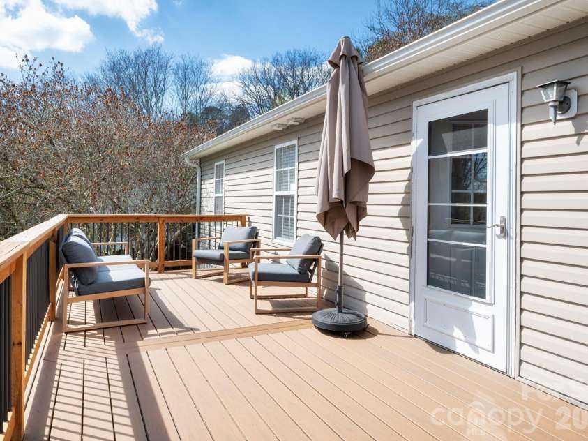 60 Huffman Road, Asheville, NC 28806.  MLS# CAR4361806, YatesRealty ID 9442. Back Deck 