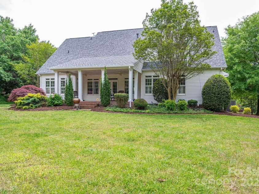 7701 Gold Hill Road, Rockwell, NC 28138.  MLS# CAR4246769, YatesRealty ID 9456. Back of home, perfect spot for your pool!