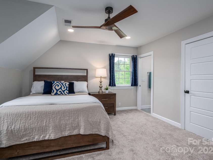 7701 Gold Hill Road, Rockwell, NC 28138.  MLS# CAR4246769, YatesRealty ID 9456. Secondary upstairs bedroom with connecting Jack and Jill bath.