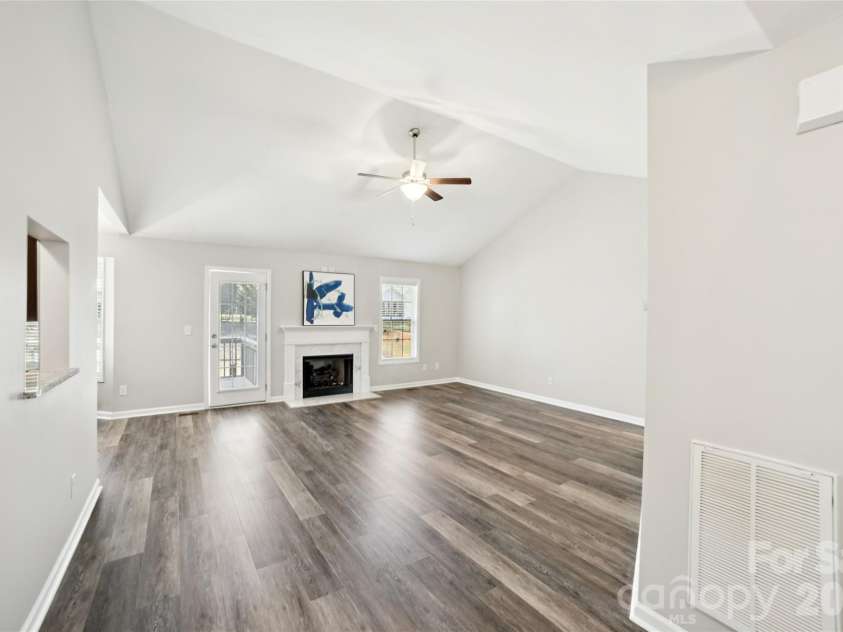 104 Candace Court, Stanley, NC 28164.  MLS# CAR4353115, YatesRealty ID 9471. Spacious Great Room with Fireplace