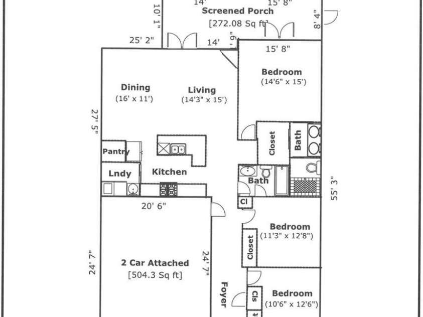 185 Sports Village Drive, Hendersonville, NC 28739.  MLS# CAR4247401, YatesRealty ID 9486. Appraiser Provided Floor Plan