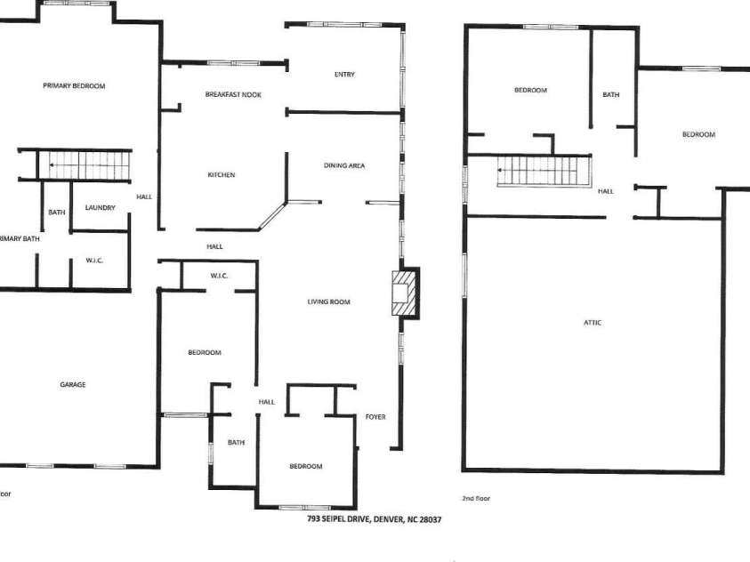 793 Seipel Drive, Denver, NC 28037.  MLS# CAR4362463, YatesRealty ID 9490. 