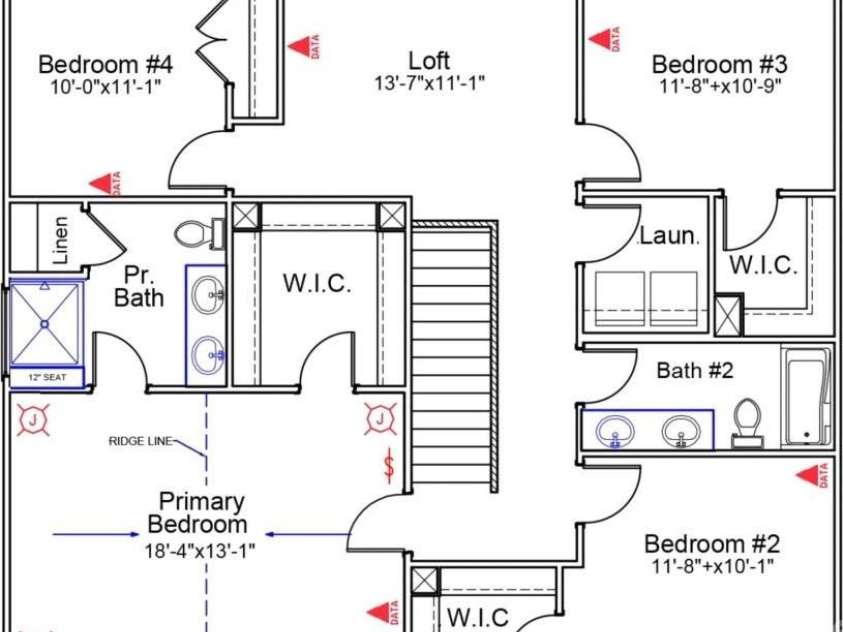 1231 Bansal Drive, Charlotte, NC 28215.  MLS# CAR4363373, YatesRealty ID 9491. Floorplan - 2nd Floor