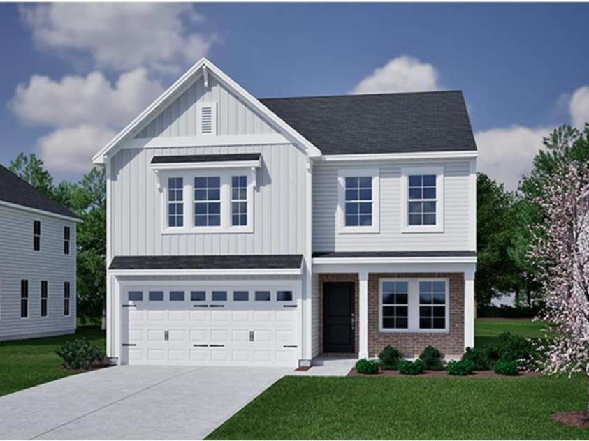 1305 Bansal Drive, Charlotte, NC 28215.  MLS# CAR4360795, YatesRealty ID 9492. Front Exterior Elevation Rendering - Meriweather Plan Elevation D