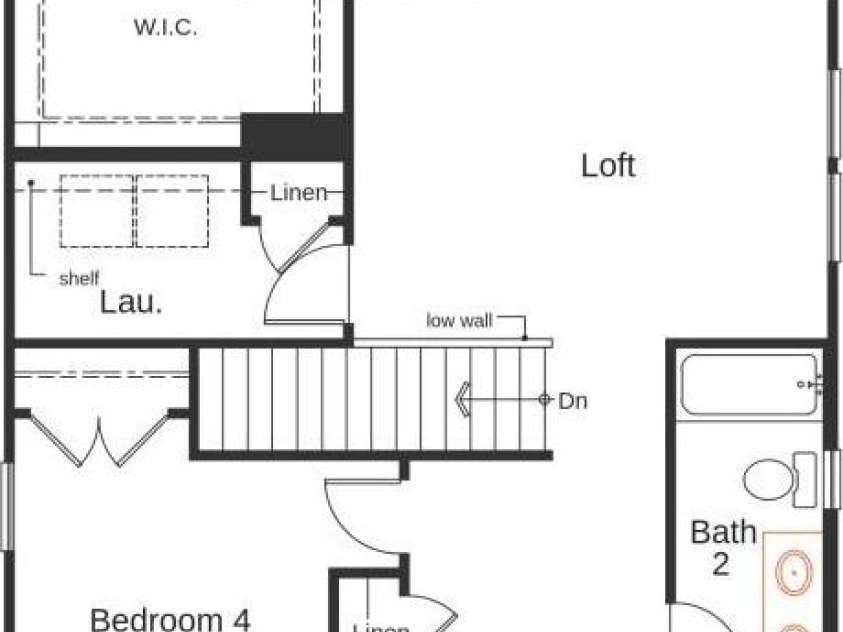 529 Ramona Street, York, SC 29745.  MLS# CAR4313916, YatesRealty ID 9497. 2nd Floor Layout