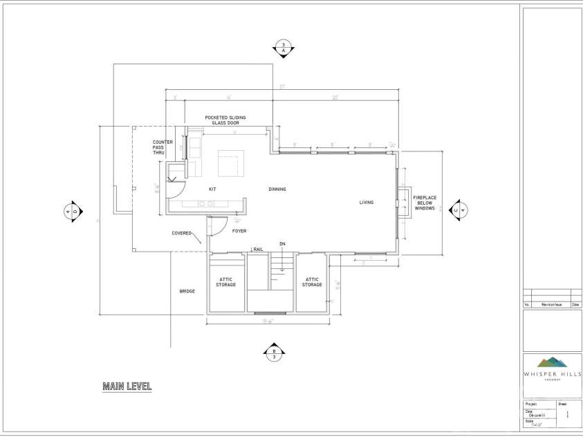 110 South Fork Trail, Lake Toxaway, NC 28747.  MLS# CAR4352509, YatesRealty ID 9501. Main level floorplan 