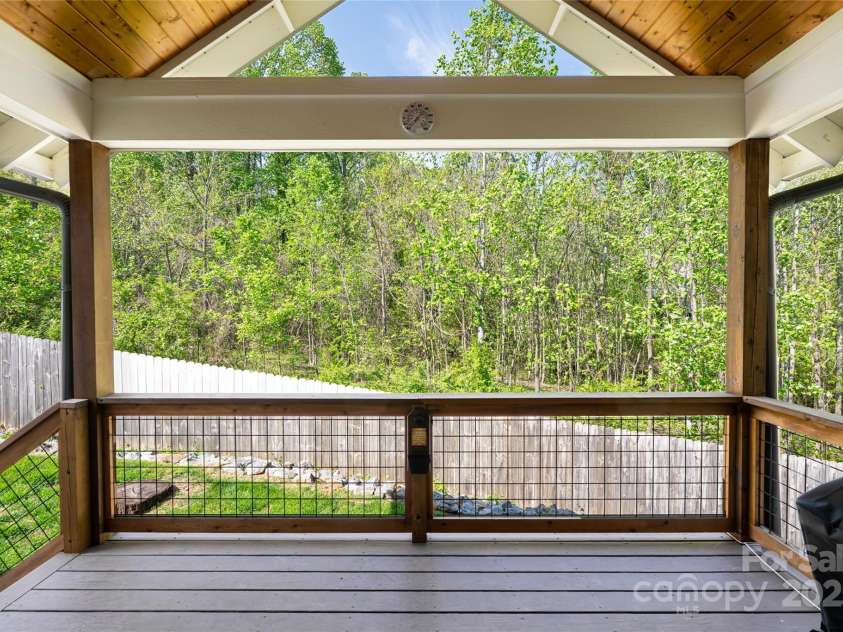 73 Starwood Valley Trail, Arden, NC 28704.  MLS# CAR4251821, YatesRealty ID 9502. Covered back porch