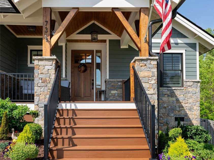 73 Starwood Valley Trail, Arden, NC 28704.  MLS# CAR4251821, YatesRealty ID 9502. Covered front porch
