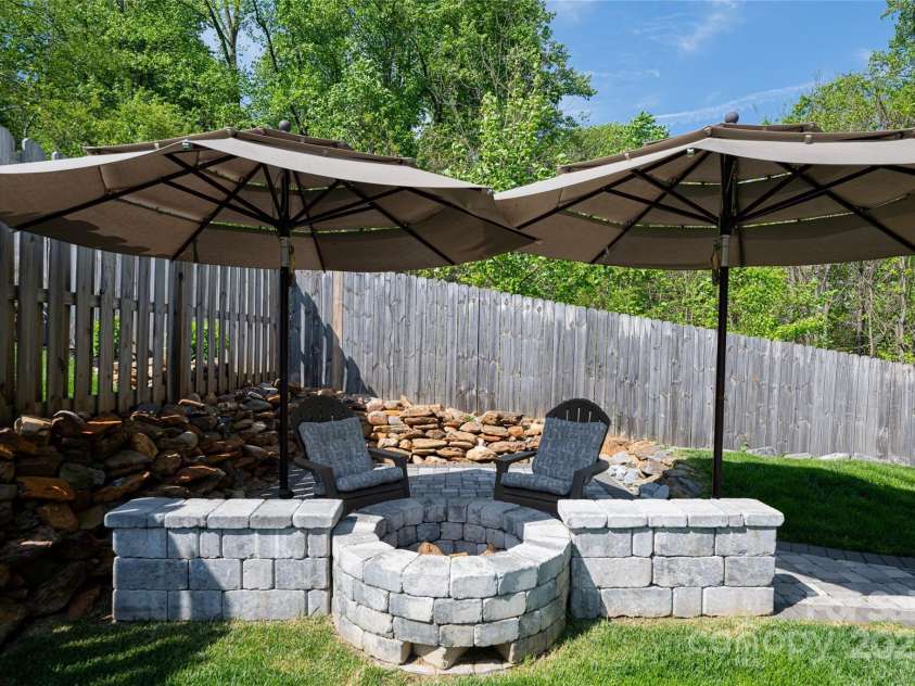 73 Starwood Valley Trail, Arden, NC 28704.  MLS# CAR4251821, YatesRealty ID 9502. Patio and firepit