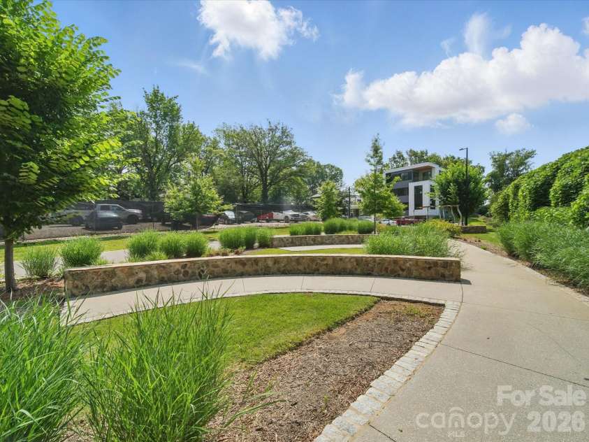 708 Cross Trail Drive, Charlotte, NC 28204.  MLS# CAR4367344, YatesRealty ID 9522. Greenway is just steps away