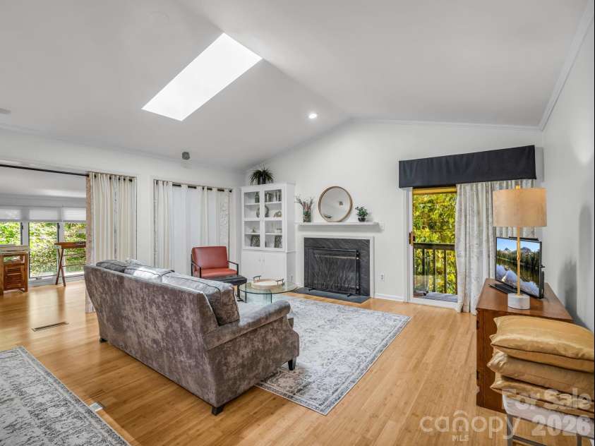 335 Melrose Avenue, Tryon, NC 28782.  MLS# CAR4417394, YatesRealty ID 9529. Sliders to Balcony