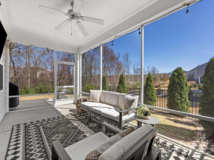 5013 Watercrest Trail, Belmont, NC 28012.  MLS# CAR4234154, YatesRealty ID 9534. Serene screened porch