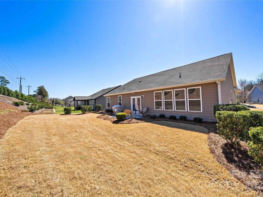 2914 Hiddenbrook Way, Indian Land, SC 29707.  MLS# CAR4227990, YatesRealty ID 9536. Private back yard with minimal upkeep