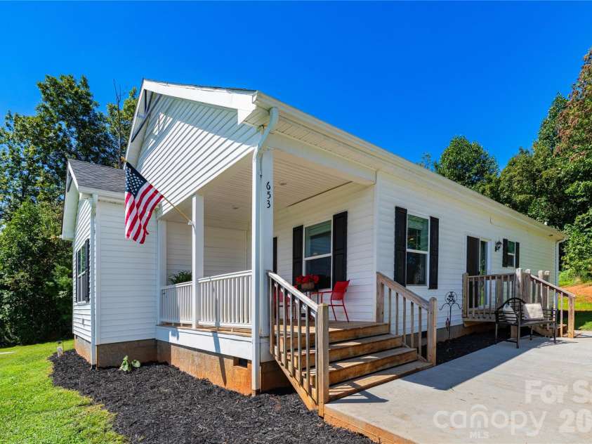 653 Mag Sluder Road, Alexander, NC 28701.  MLS# CAR4299475, YatesRealty ID 9536. Front Exterior