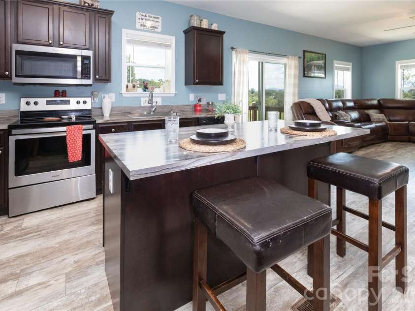 653 Mag Sluder Road, Alexander, NC 28701.  MLS# CAR4299475, YatesRealty ID 9536. Kitchen 