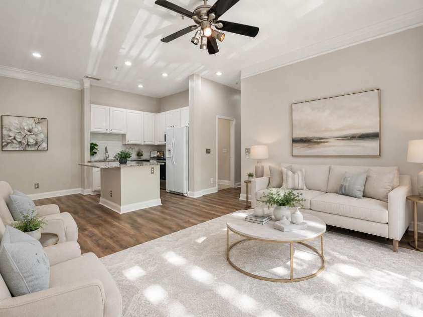 627 Garden District Drive, Charlotte, NC 28202.  MLS# CAR4401863, YatesRealty ID 9546. Virtually staged furniture