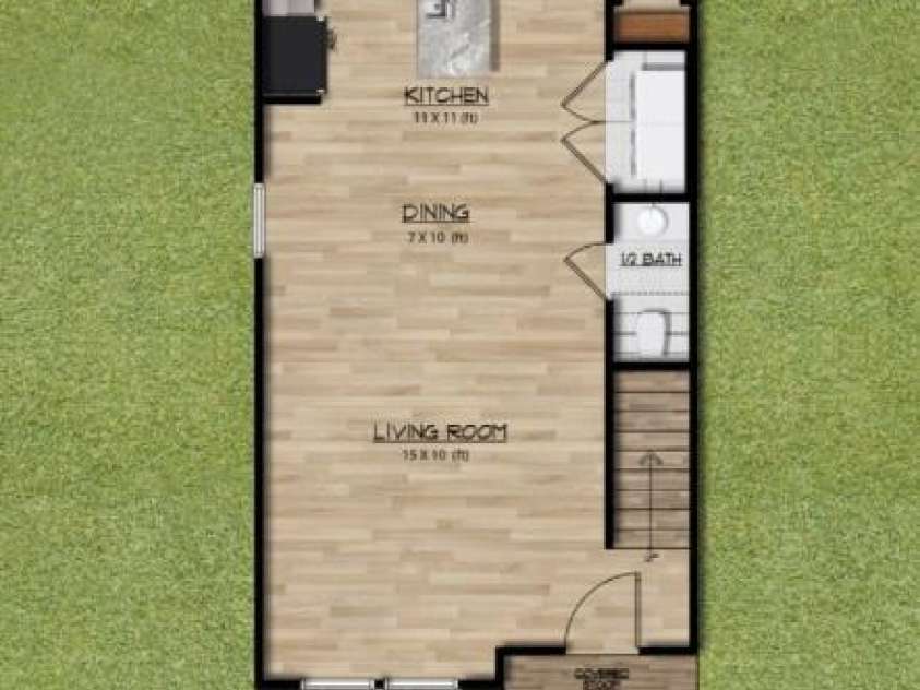 Lot 8 Rice Street, Landis, NC 28088.  MLS# CAR4223790, YatesRealty ID 9561. Sample 1st floor