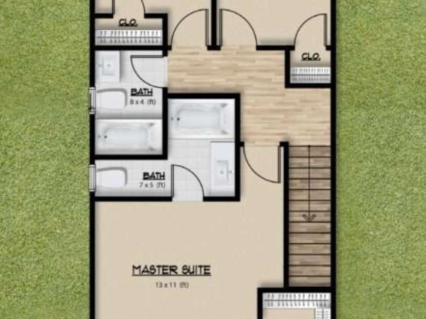 Lot 7 Rice Street, Landis, NC 28088.  MLS# CAR4223791, YatesRealty ID 9562. Sample Second floor