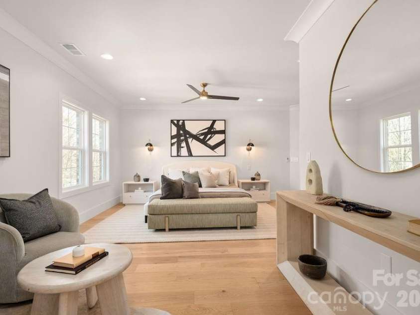 100 Brackenbury Lane, Charlotte, NC 28270.  MLS# CAR4352384, YatesRealty ID 9578. Primary suite.
