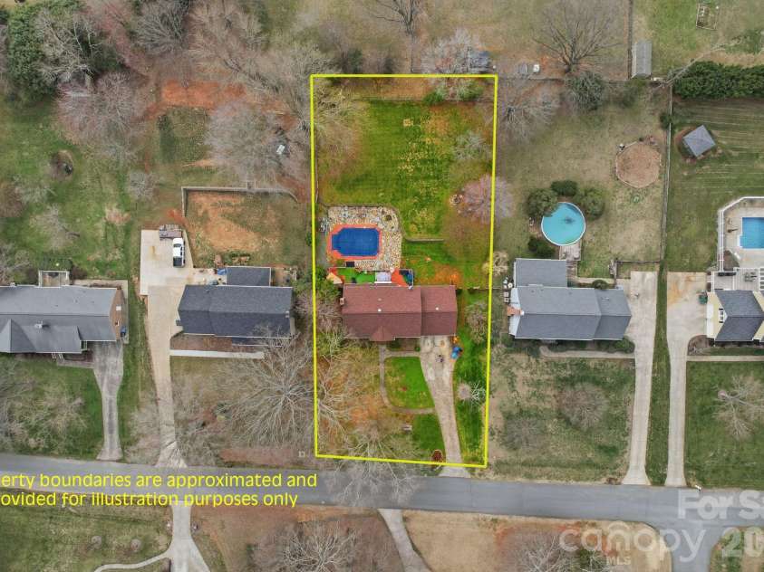 8917 Dartmoor Place, Mint Hill, NC 28227.  MLS# CAR4352305, YatesRealty ID 9587. Drone 6