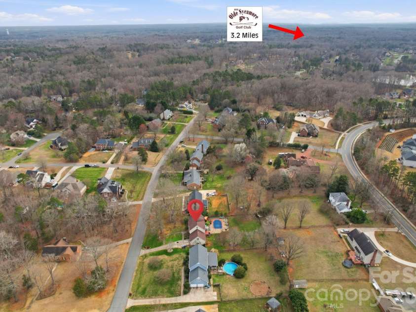 8917 Dartmoor Place, Mint Hill, NC 28227.  MLS# CAR4352305, YatesRealty ID 9587. Drone 8