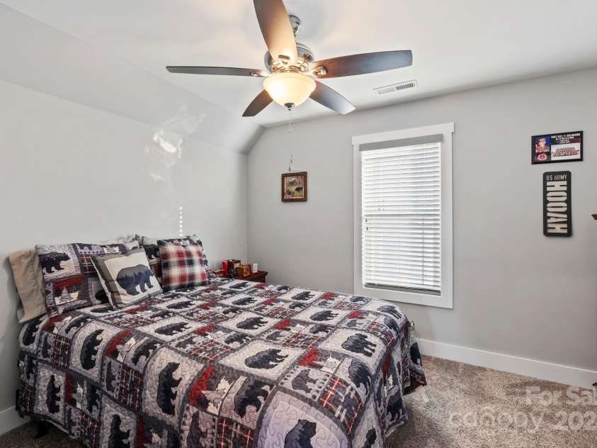 155 Hayes Ridge Lane, Mills River, NC 28759.  MLS# CAR4199843, YatesRealty ID 9590. Bedroom 2 on upper level