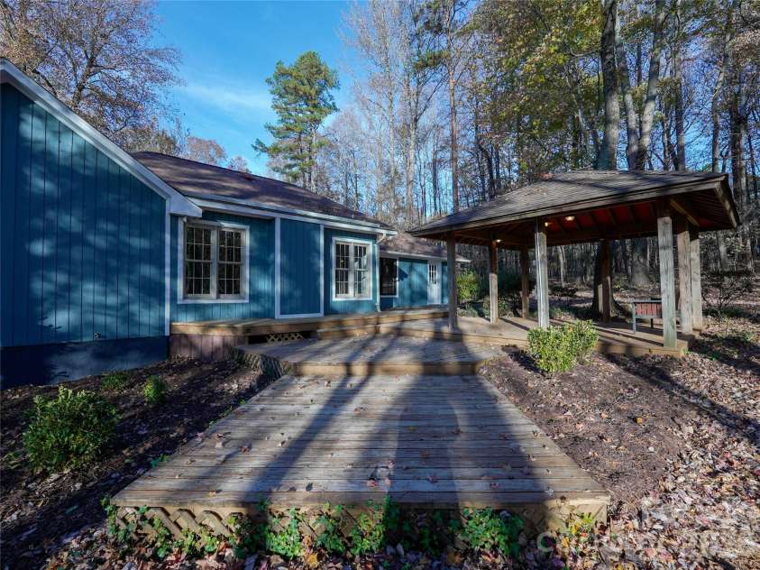 44585 Baldwin Road, New London, NC 28127.  MLS# CAR4323021, YatesRealty ID 9591. Large two story back deck
