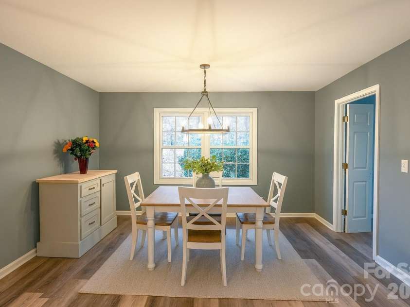 44585 Baldwin Road, New London, NC 28127.  MLS# CAR4323021, YatesRealty ID 9591. Virtually staged dining area