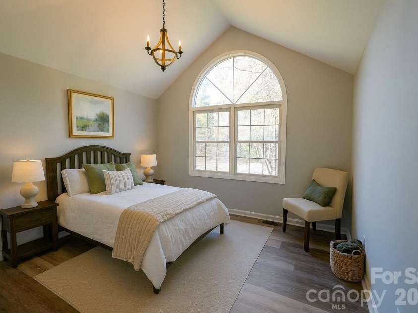 44585 Baldwin Road, New London, NC 28127.  MLS# CAR4323021, YatesRealty ID 9591. Virtually staged guest bedroom