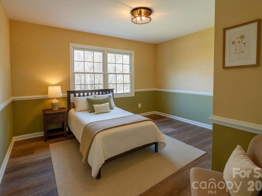 44585 Baldwin Road, New London, NC 28127.  MLS# CAR4323021, YatesRealty ID 9591. Virtually staged guest bedroom