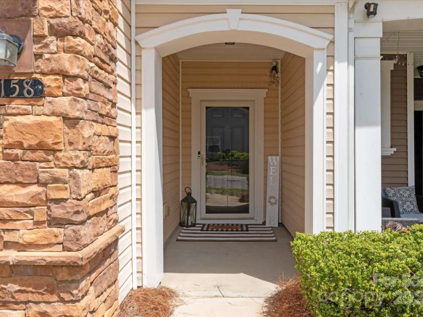 158 Council House Road, Fort Mill, SC 29708.  MLS# CAR4239888, YatesRealty ID 9596. Covered entry way with room for personal touches