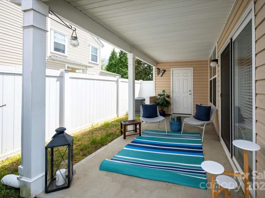 158 Council House Road, Fort Mill, SC 29708.  MLS# CAR4239888, YatesRealty ID 9596. Private back porch