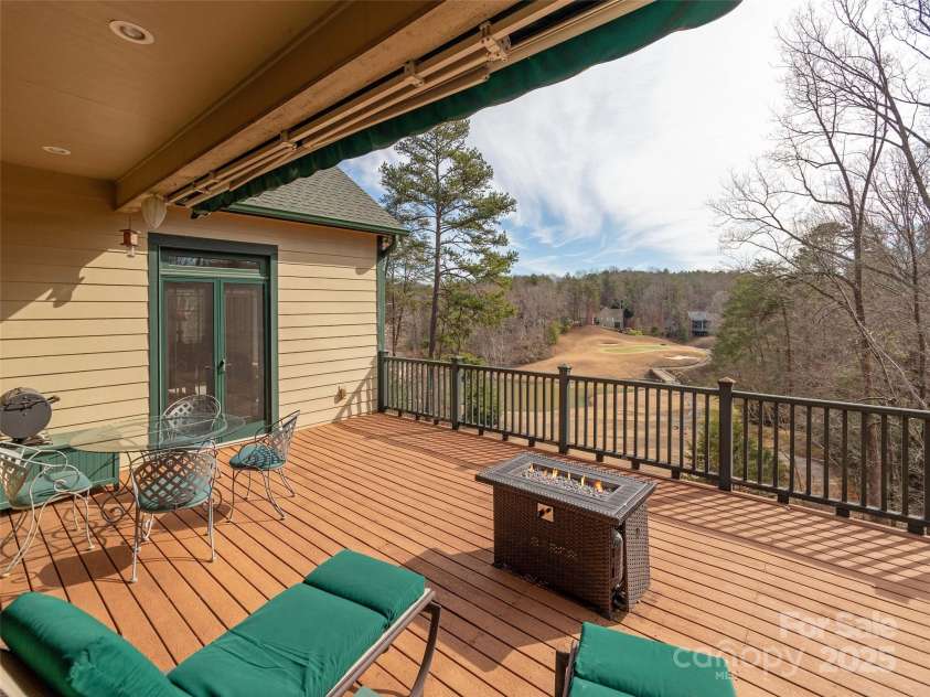 172 Summer Morning Court, Lake Lure, NC 28746.  MLS# CAR4223102, YatesRealty ID 960. Deck Overlooking Golf Course