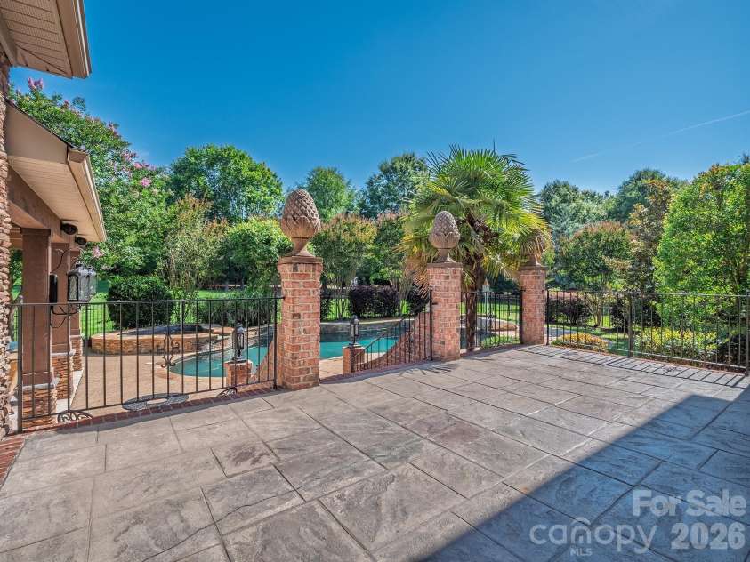 8208 Wingard Road, Waxhaw, NC 28173.  MLS# CAR4289721, YatesRealty ID 9601. Back patio