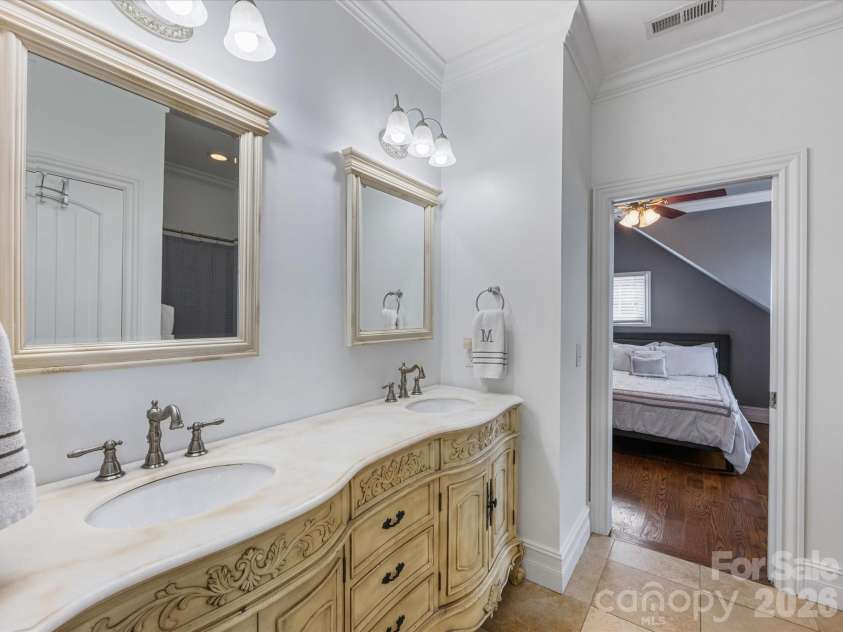 2820 Smith Field Drive, Monroe, NC 28110.  MLS# CAR4303716, YatesRealty ID 961. Connecting bathroom