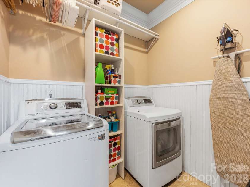 2820 Smith Field Drive, Monroe, NC 28110.  MLS# CAR4303716, YatesRealty ID 961. Laundry Room