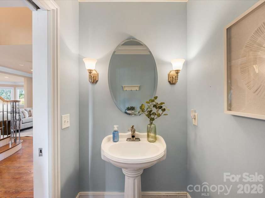 2820 Smith Field Drive, Monroe, NC 28110.  MLS# CAR4303716, YatesRealty ID 961. Powder Room 