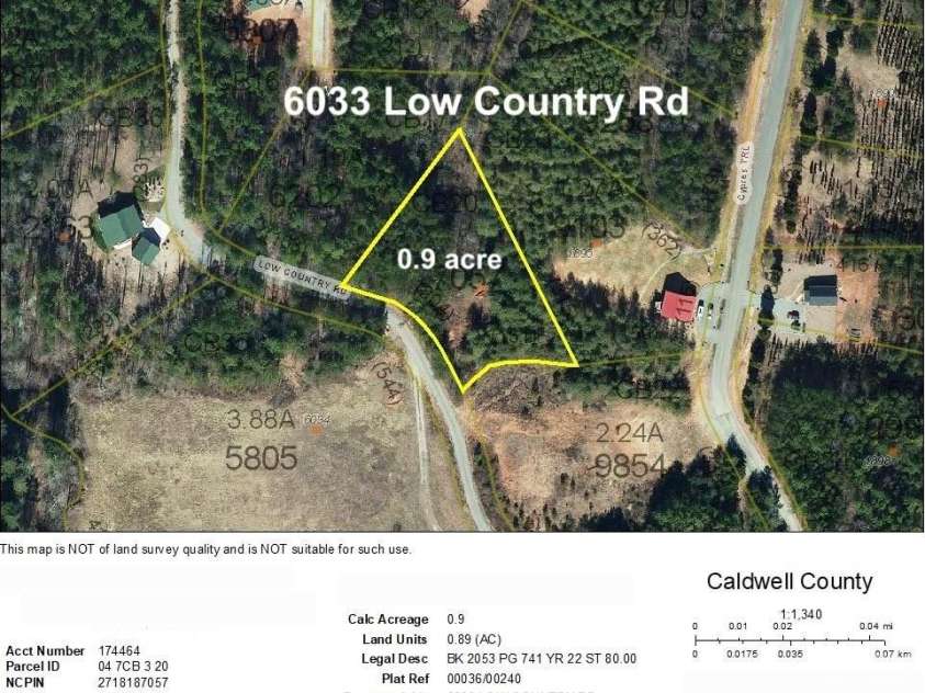 6033 Low Country Road, Lenoir, NC 28645.  MLS# CAR4233003, YatesRealty ID 9627. 