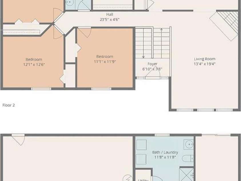 3673 Farm Lake Drive, Concord, NC 28027.  MLS# CAR4312782, YatesRealty ID 9637. Floor plan