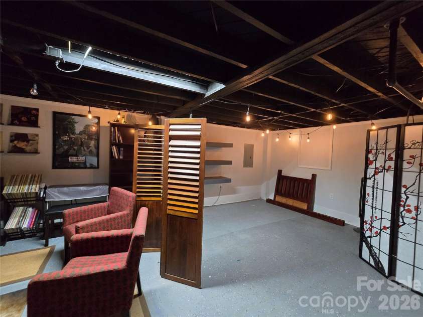 403 Stevens Street, China Grove, NC 28023.  MLS# CAR4362503, YatesRealty ID 9649. Basement Before New ceilings