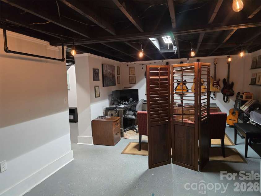 403 Stevens Street, China Grove, NC 28023.  MLS# CAR4362503, YatesRealty ID 9649. Basement Before New ceilings